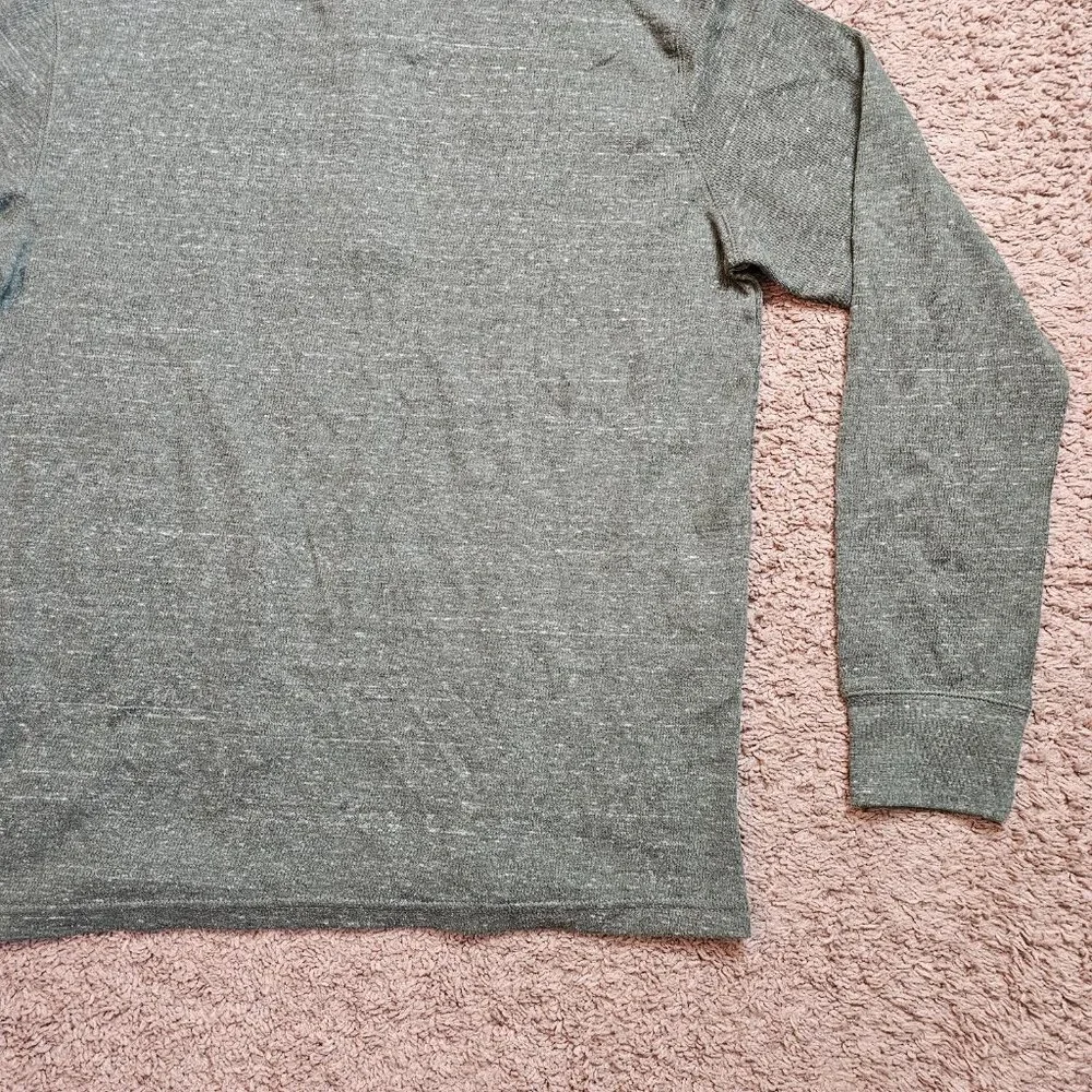 NWT St Johns Bay Henley Shirt Men L Olive Green Long Sleeve Buttons Casual - Picture 11 of 13